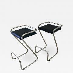  Le Corbusier Jeanneret Perriand Pair of Charlotte Perriand Style Bar Stools Kitchen Stools - 1573842