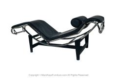  Le Corbusier Mid Century Le Corbusier LC4 Style Leather Chaise Lounge Daybed - 2987387