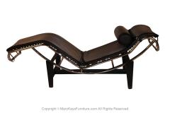  Le Corbusier Mid Century Le Corbusier LC4 Style Leather Chaise Lounge Daybed - 2987388