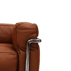  Le Corbusier Modernist Le Corbusier LC2 Model For Cassina Brown Leather Italian Armchair 1980 - 4748768