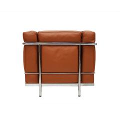  Le Corbusier Modernist Le Corbusier LC2 Model For Cassina Brown Leather Italian Armchair 1980 - 4748772