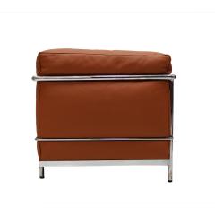  Le Corbusier Modernist Le Corbusier LC2 Model For Cassina Brown Leather Italian Armchair 1980 - 4748773