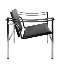  Le Corbusier Pair of Black Leather Le Corbusier Armchairs LC1 by Cassina - 3915542