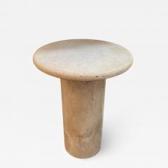  Le Lampade Custom Round Roman Travertine Coffee Table by Le Lampade - 3082746