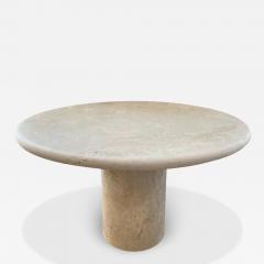  Le Lampade Custom Round Roman Travertine Coffee Table by Le Lampade - 3116938