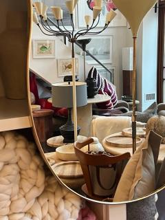  Le Lampade Italian Brass Mirror by Le Lampade - 2968122