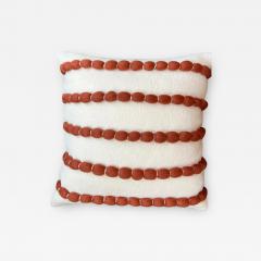  Le Lampade Lido White Brown Pillow by Le Lampade - 3044728