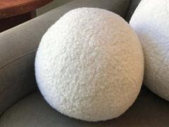 Le Lampade Mina 8 White Boiled Wool Pillow Sphere by Le Lampade - 2392496