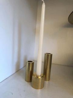  Le Lampade Set of Brass Candleholders by Le Lampade - 2402246