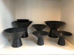  Le Lampade Set of Three Italian Ceramic Vases by Le Lampade - 2422354