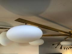  Le Lampade Six Arm Brass Flush Mount by Le Lampade - 1444483