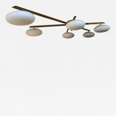  Le Lampade Six Arm Brass Flush Mount by Le Lampade - 1446410