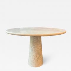  Le Lampade White Roman Travertine Dining Table by Le Lampade - 2711605