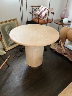  Le Lampade White Roman Travertine Dining Table by Le Lampade - 2732234