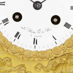  Le Roy et fils Empire period gilt bronze clock with Cupid and Psyche by Le Roy et fils - 2737335