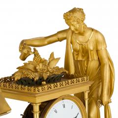  Le Roy et fils Empire period ormolu mantel clock by Le Roy et fils - 4212743