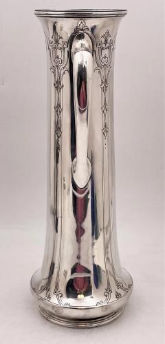  Lebkuecher Lebkuecher Sterling Silver Tall Vase in Art Nouveau Arts Crafts Style - 3237837