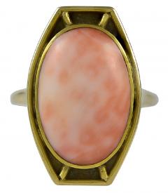  Lebolt Co Lebolt Coral Gold Ring - 70406