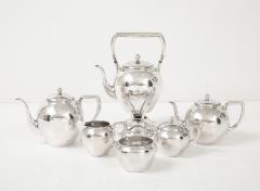 Lebolt Co Six piece Hand Hammered Tea and Coffee Service with Tray - 4398201