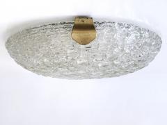  Leclaire Sch fer Amazing Mid Century Ice Glass Flush Mount or Sconce by Leclaire Sch fer 1960s - 4219203