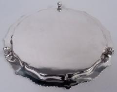  Lee Wigfull Antique English Georgian Sterling Silver Salver 1921 - 4338662