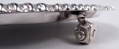  Lee Wigfull Antique English Georgian Sterling Silver Salver 1921 - 4338663