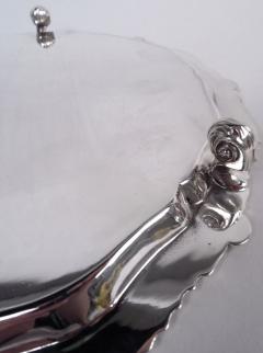  Lee Wigfull Antique English Georgian Sterling Silver Salver 1921 - 4338665