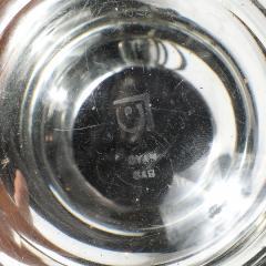  Leerdam Crystal Aesthetic Movement Silver Spider Sculpture Crystal Vase signed Leerdam Crystal - 4622902