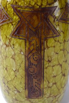  Legras Legras Marmoreal Cameo Art Deco Vase France c a 1920 s - 3299525