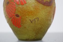  Legras Legras Vase France Art dec in glass hot glazes signed 1920s - 1531627