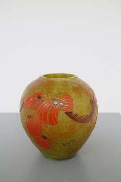  Legras Legras Vase France Art dec in glass hot glazes signed 1920s - 1531631