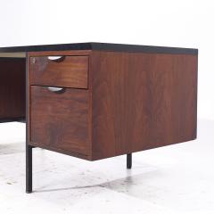  Lehigh Leopold Lehigh Leopold Mid Century Walnut Executive Desk - 4158142