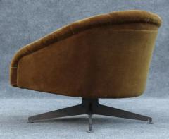  Lehigh Leopold Ward Bennett for Lehigh Leopold Chrome Green Suede Swivel or Lounge Chair - 3321949