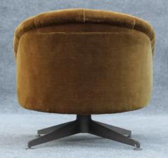 Lehigh Leopold Ward Bennett for Lehigh Leopold Chrome Green Suede Swivel or Lounge Chair - 3321956