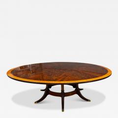  Leighton Hall Furniture Leighton Hall Regency Style Flame Mahogany 84 Round Dining Table - 4101585