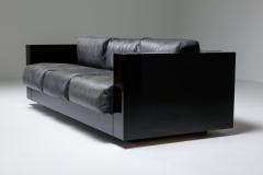  Lella Massimo Vignelli Saratoga sofa in elephant grey leather by Vignelli for Poltronova 1964 - 2019215