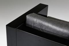  Lella Massimo Vignelli Saratoga sofa in elephant grey leather by Vignelli for Poltronova 1964 - 2019218