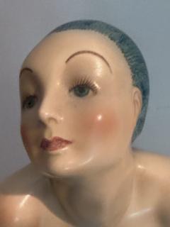  Lenci RARE MERMAID CHILD SEA TURTLE CERAMIC FIGURES BY HELEN KONIG SCAVINI FOR LENCI - 4646123