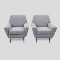  Lenzi Pair Of Armchairs Attributed To Lenzi - 3593855