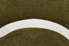  Lenzi Pair of Upholstered Italian Armchairs by Lenzi Italy ca 1956 - 4391676