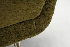  Lenzi Pair of Upholstered Italian Armchairs by Lenzi Italy ca 1956 - 4391679