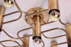  Leola Brass 9 Light Flush Mount Wall or Ceiling Lamp by Leola - 563671