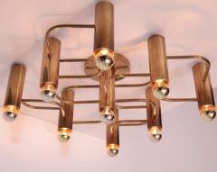  Leola Brass 9 Light Flush Mount Wall or Ceiling Lamp by Leola - 563674