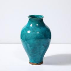  Leon Volkmar Art Deco Egyptian Faience Glaze Vase Signed Leon Volkmar for Durant Kilns - 3975985