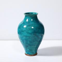  Leon Volkmar Art Deco Egyptian Faience Glaze Vase Signed Leon Volkmar for Durant Kilns - 3975988