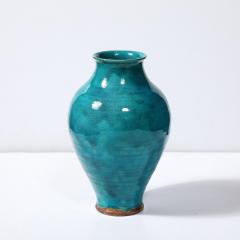  Leon Volkmar Art Deco Egyptian Faience Glaze Vase Signed Leon Volkmar for Durant Kilns - 3975993