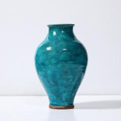  Leon Volkmar Art Deco Egyptian Faience Glaze Vase Signed Leon Volkmar for Durant Kilns - 3976063