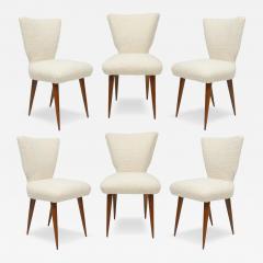  Lerebours Bespoke Custom Set of Six Mid Century Modern Style Italian Dining Chairs - 4658462