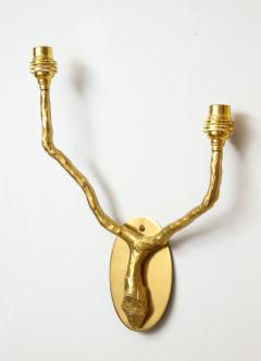  Lerebours Bespoke Pair of Custom Arbre Brass Sconces - 1918466