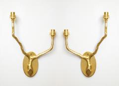  Lerebours Bespoke Pair of Custom Arbre Brass Sconces - 1918474